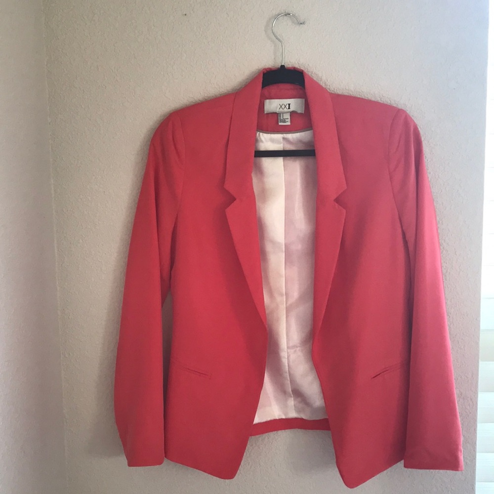 Forever 21 coral blazer